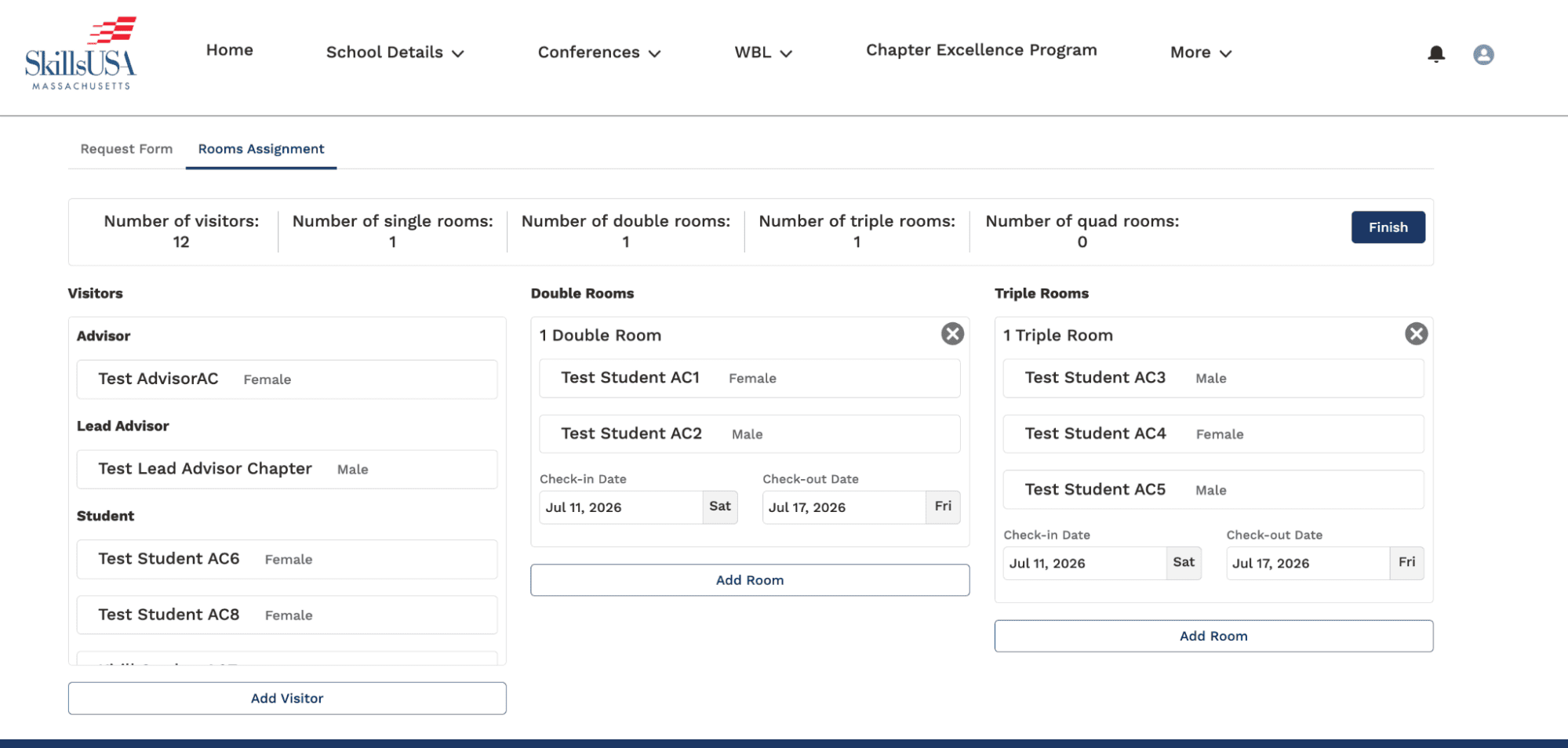 Hotel/Room Reservation